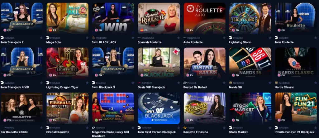 Casino en Vivo 1Win