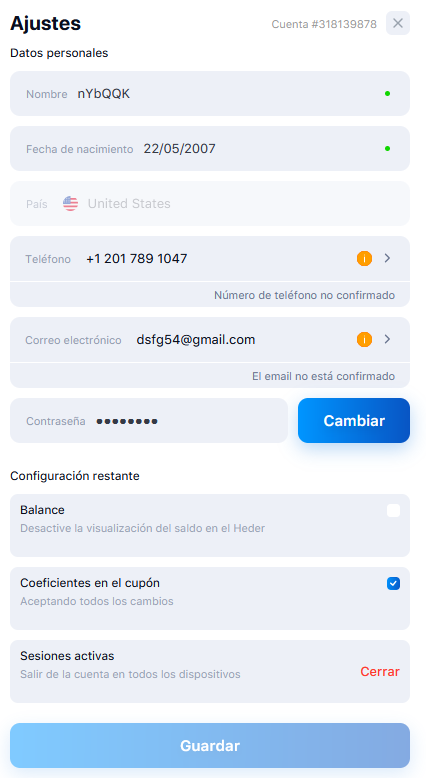 Datos personales